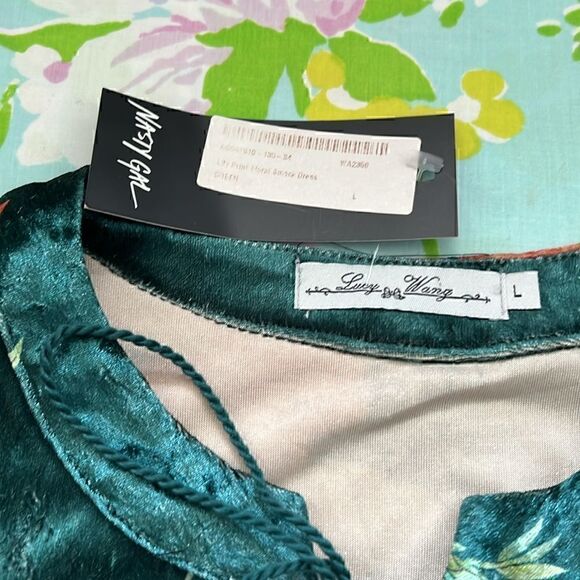 Nasty Gal x Lucy Wang Velvet Tunic Dress - L - Picture 3 of 14